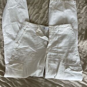 Zara White Cargo Pants